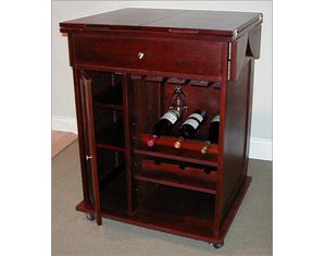 Jofran Rockland Kitchen Island in Amaretto