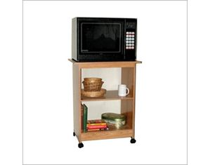 Rush Charles Harris Microwave Utility Cart  Honey Kitchen Island
