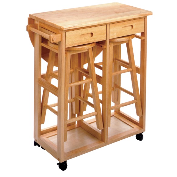 kitchen islands on wheels. Winsome Round Breakfast Bar