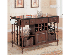 Union Square Kitchen Island with Marble Top - FREE Inside Delivery!