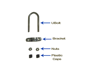 Jumpking Enclosure U-Bolt Hardware Set - Set of 8 - Fast FREE FedEx Shipping!
