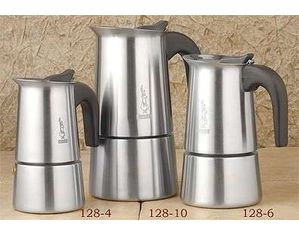 European Gift 128-6 Stainless Steel Espresso Stove-Top 6-cup (128-6)