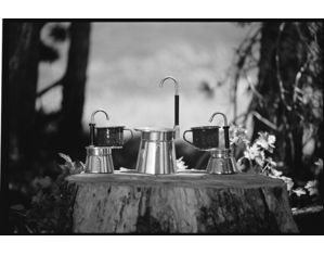 Save  on Mini Espresso Gift Set - 4 Cup Silver at The Espresso Machine Superstore