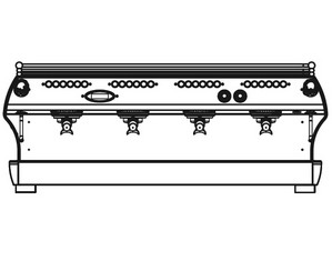La Marzocco FB-80 Series Group 4 Automatic Volumetric Dosing Espresso Machine