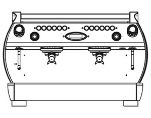 La Marzocco GB/5 Series Group 2 Automatic Volumetric Dosing Espresso Machine