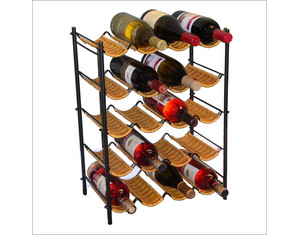4D Concepts Wicker Wine Rack