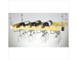 Concept Housewares Wood Wine Rack  (8) Bottle Hanging/Wall Wine Rack