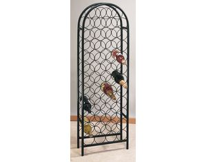 Old Dutch International 47 Bottle Matte Black Wine Rack