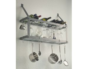 Rogar Estate Double Shelf Wine Rack