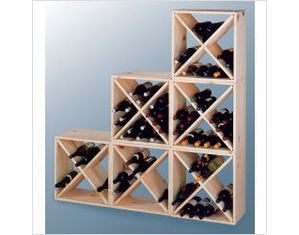 Wine Cellar Innovations Country Pine Cube for 24 Bottles