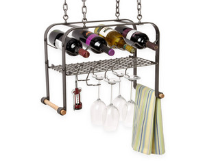 Enclume Hanging Wine and Accessories Rack