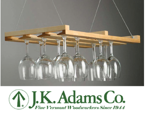 JK Adams Hanging Stemware Rack