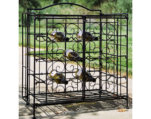 Pangaea Home and Garden 15 Bottle Folding Wine Cage - Fast FREE FedEx Shipping!