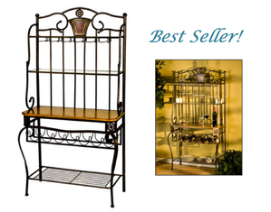 SEI Decorative Antique Bronze Wine Storage Rack - FREE Shipping!