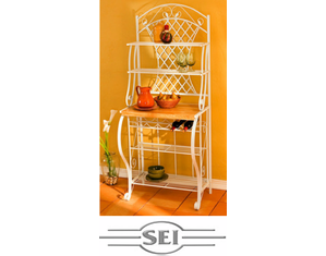 SEI Trellis Wine And Bakers Rack - FREE Shipping!
