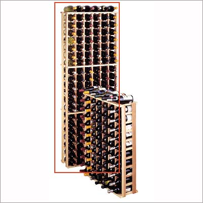 Wine Cellar Innovations Country Pine 126 Individual Bottle Rack - 6 Columns image