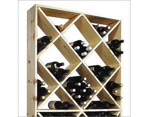 Wine Cellar Innovations Country Pine 208 Solid Diamond Bin Rack CBP