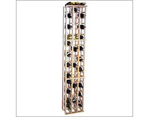 Wine Cellar Innovations Country Pine 63 Individual Bottle Rack - 3 Columns