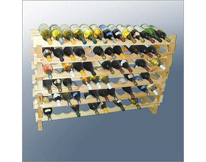 Wine Cellar Innovations Country Pine Scallop Rack for 18 Bottles - Fast FREE FedEx Shipping!