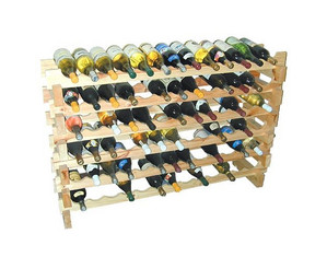 Wine Cellar Innovations Country Pine Scallop Rack for 26 Bottles