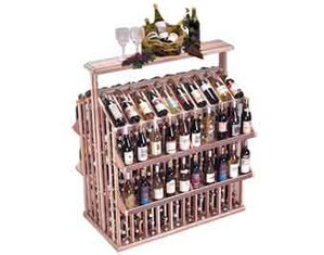 Wine Cellar Innovations Island w Display Counter and 4 Display Shelves Wine Rack