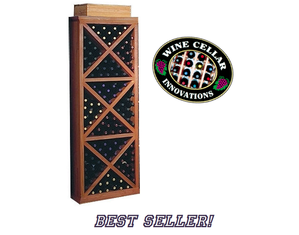 Wine Cellar Innovations Solid Diamond Cube Wine Rack with Face Trim - FREE Shipping!