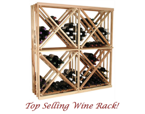 Wine Cellar Innovations Vintner Series 2 Column Open Diamond Cube - FREE Shipping!
