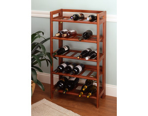 Winsome 25 Bottle Foldable and Stackable Wine Rack