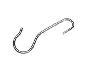 Concept Housewares 5 inch Rod Hooks - 6 Pack Chrome Plated Steel - Fast FREE FedEx Shipping!