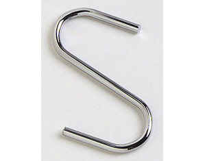 Concept Housewares S Hooks - 6 Pack Chrome Plated Steel - Fast FREE FedEx Shipping!