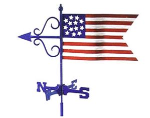 Good Directions American Flag Weathervane