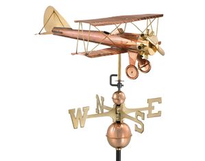Good Directions Full Size Biplane Weathervane