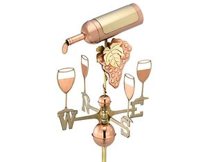 Good Directions Full Size Wine Bottle Weathervane