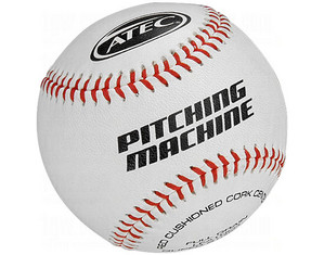 ATEC Leather Baseball Pitching Machine Balls Dozen - Fast FREE FedEx Shipping!