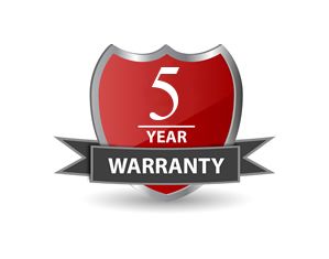 5 Year Warranty