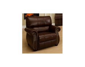 Abbyson Living Lorenzo Italian Leather Armchair
