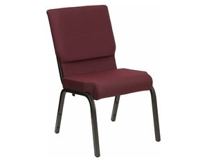 Flash Furniture 18.5 Inch W Burgundy Patterned Hercules Church Chair - Gold Vein Frame