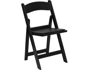 Flash Furniture Black Heavy Duty Resin Folding Chair