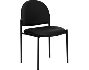 Flash Furniture Black Vinyl Steel Stacking Chair