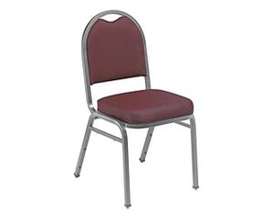 National Public Seating Dome Vinyl Padded Stack Chair