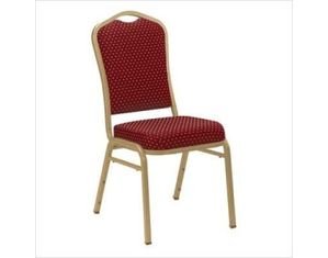National Public Seating Silhouette Fabric Padded Stack Chair