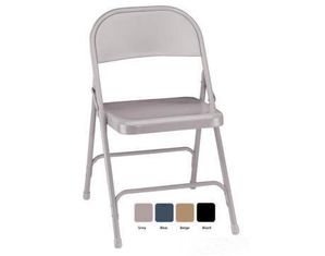 National Public Seating Standard All-Steel Folding Chair, Set of Four