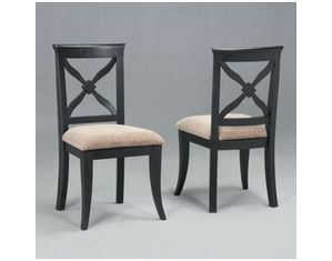 Powell Masterpiece Antique Black Game Chair - Set of 2