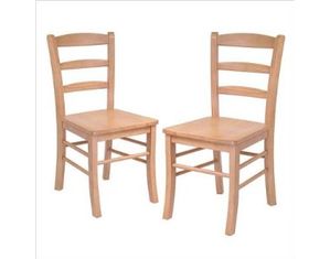 Winsome Hannah Ladder Back Chair (Set of 2)
