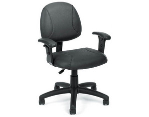 Boss Chair B306 Task Chair with Adjustable Arms - Fast FREE FedEx Shipping!