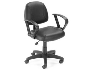 Boss Chair B307 Task Chair with Stationary Loop Arms - Fast FREE FedEx Shipping!