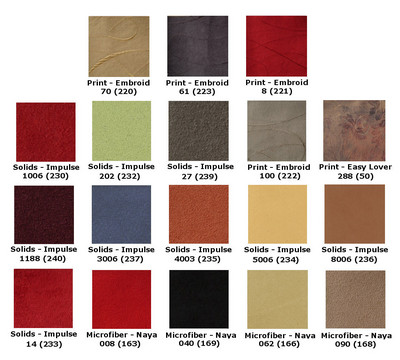 Available Upholstery Colors1