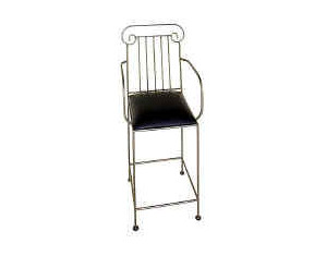 Grace 18 inch Roman Column Chair with Arms