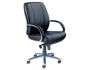 Mayline Group Mercado Leather Optima Mid Back Chair