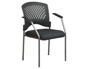 Office Star 8610 Titanium Finish Visitors Chair - Fast FREE FedEx Shipping!